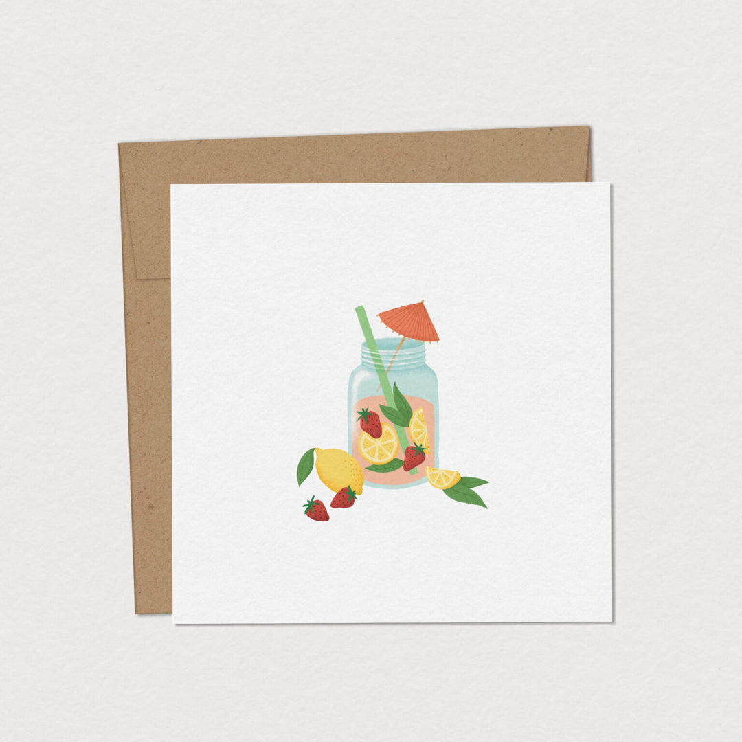 Carte de souhaits - Limonade sucrée