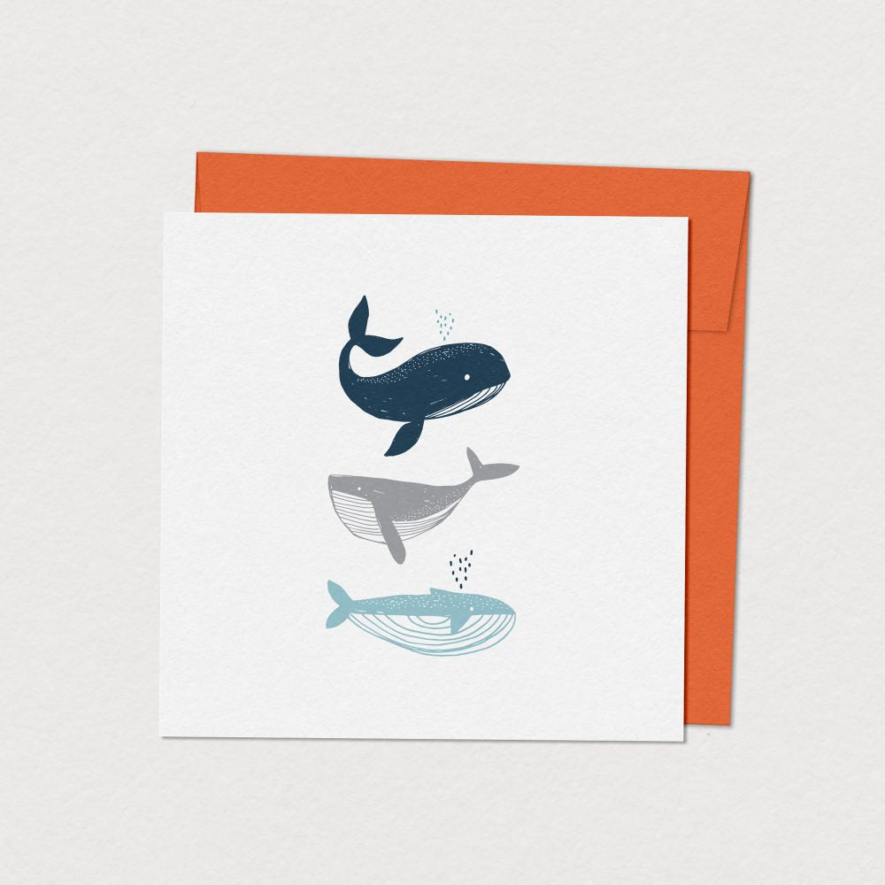 Carte de souhaits - Baleines
