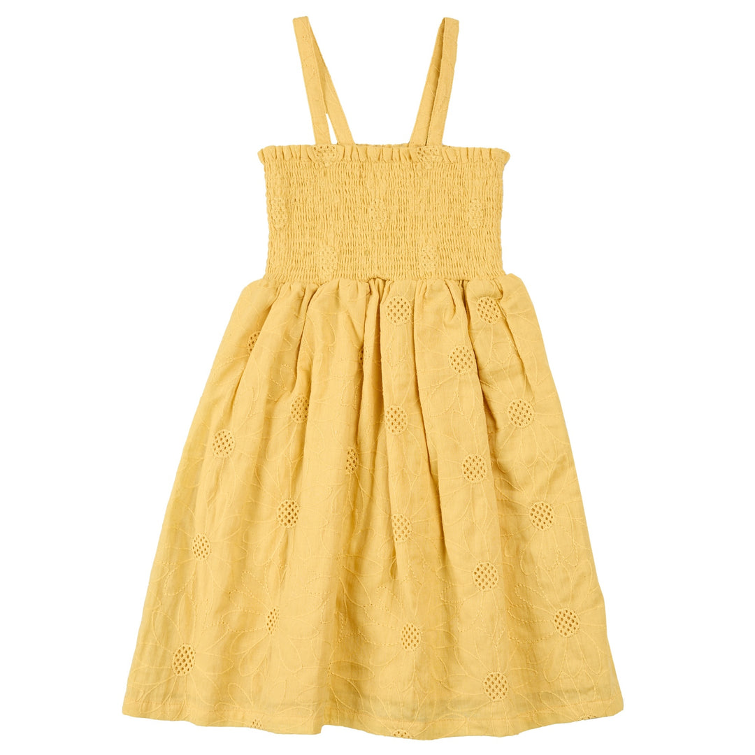Robe débardeur jaune