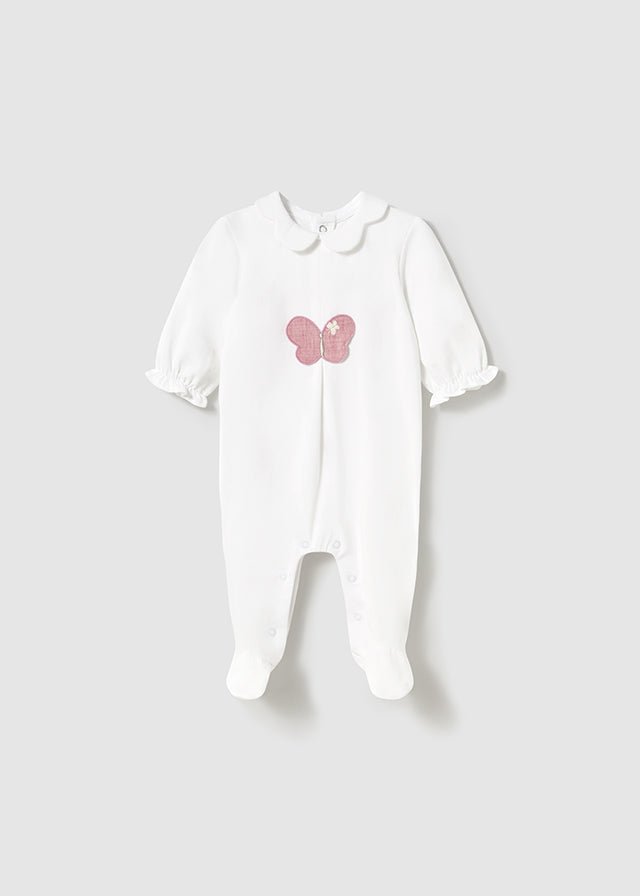 Pyjama avec papillon brodé