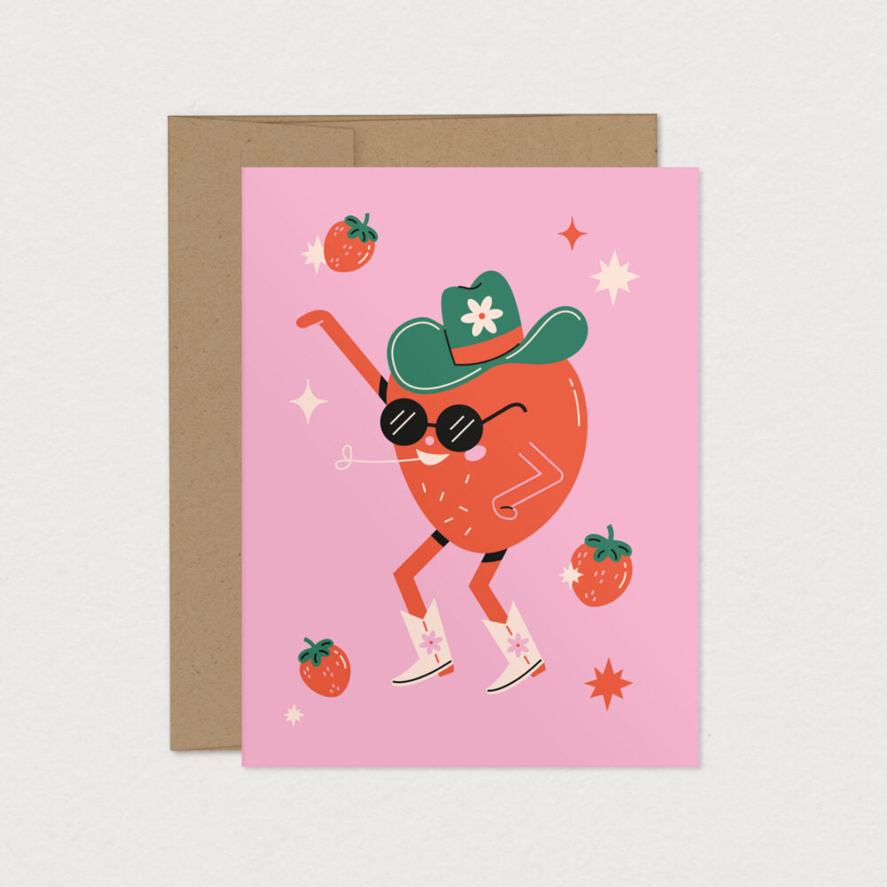Carte de souhaits - Strawberry Swing