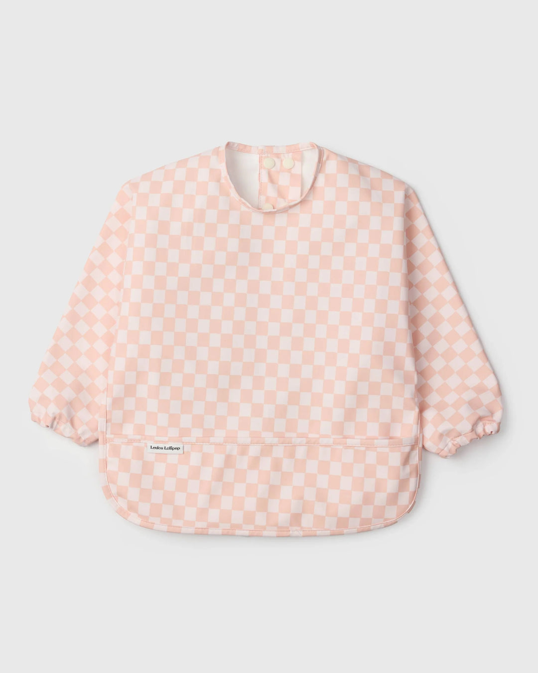 Bavettes à manches longues Pink Checkerboard