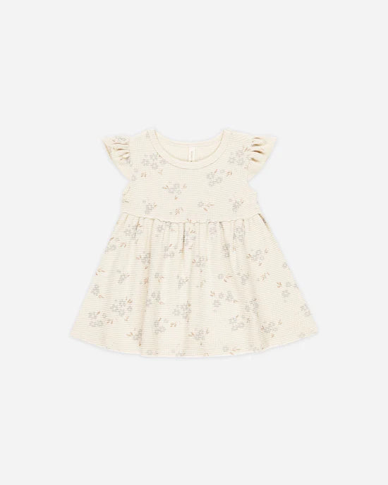Robe gaufrée Blue Ditsy