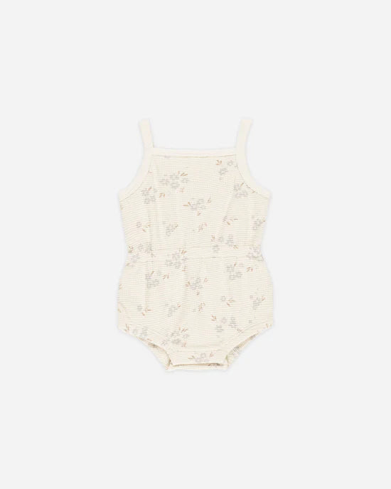 Romper gaufré Blue Ditsy