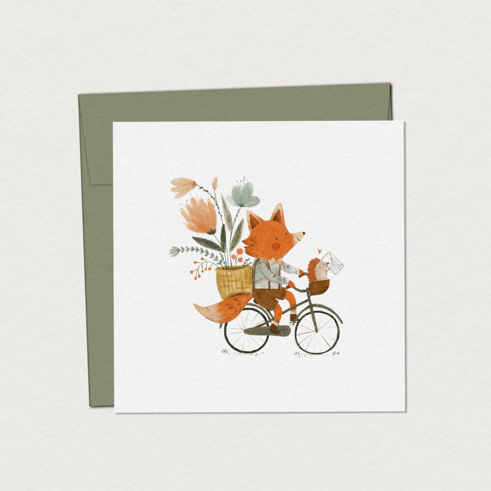 Carte de souhaits - Tournée postale