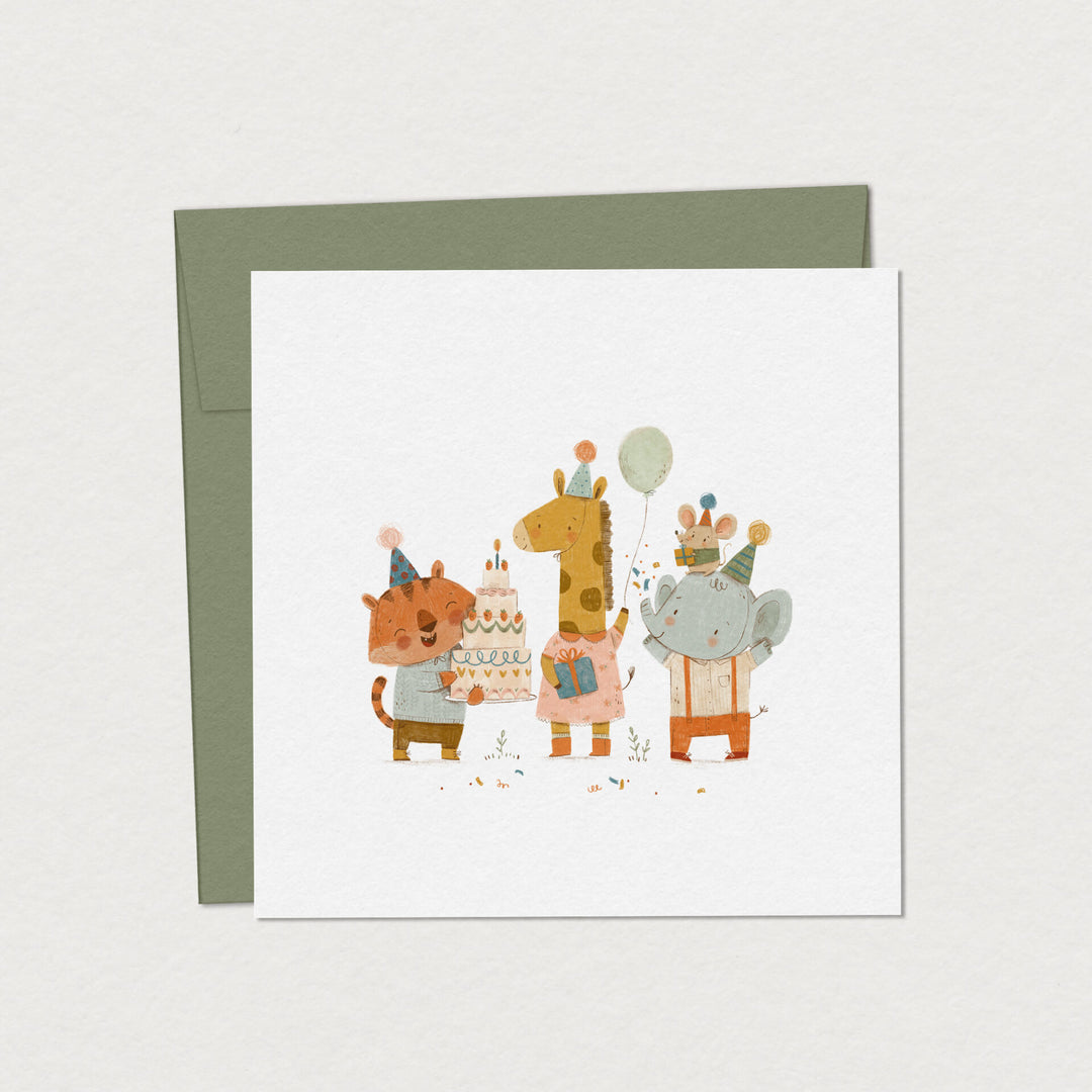 Carte de souhaits - Savane en fête