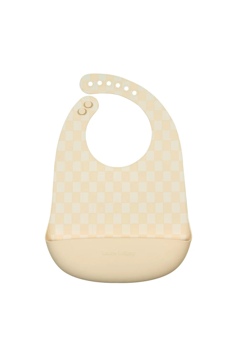 Bavette en silicone Neutral Checkboard