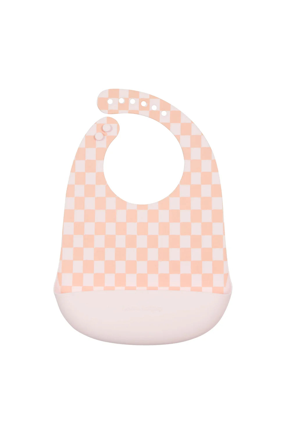 Bavette en silicone Pink Checkboard
