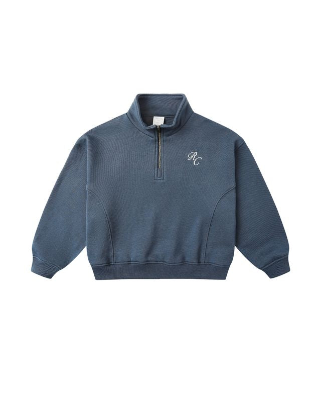 Sweat avec demi-zip - Marine