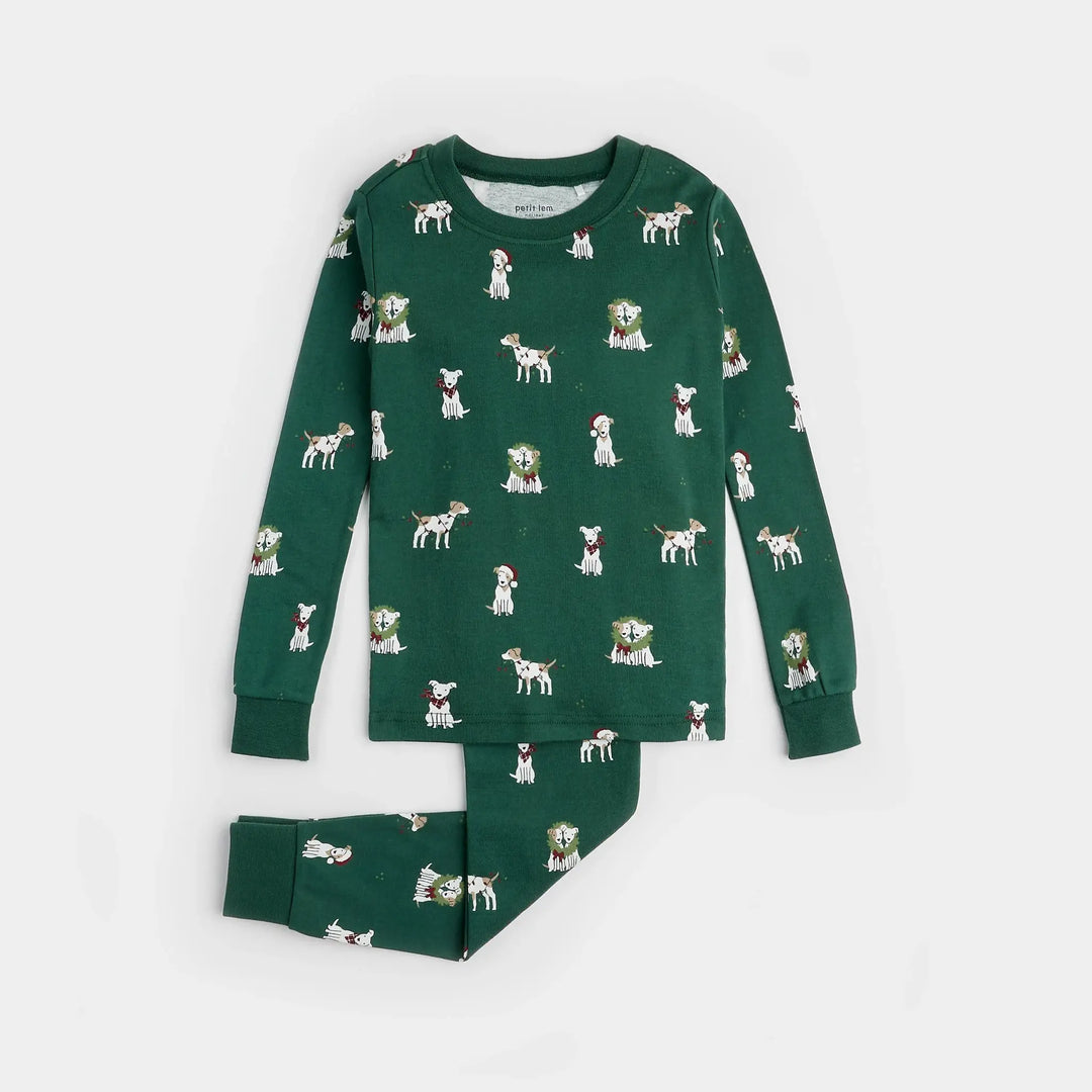 Pyjama deux pièces Chiens Festifs 2 ans