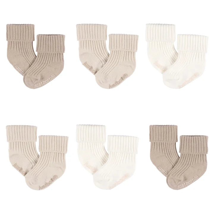 Ensemble de 6 paires de chaussettes - Beige
