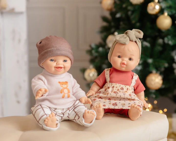 Bébé Gordis - Frederica avec salopette-robe fleurie et bandeau