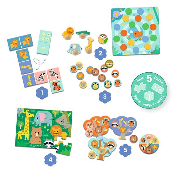 5 jeux - Animaux sauvages