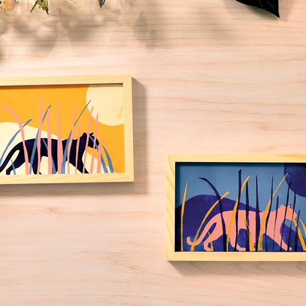 Atelier 47 : Impression gel - Panthères