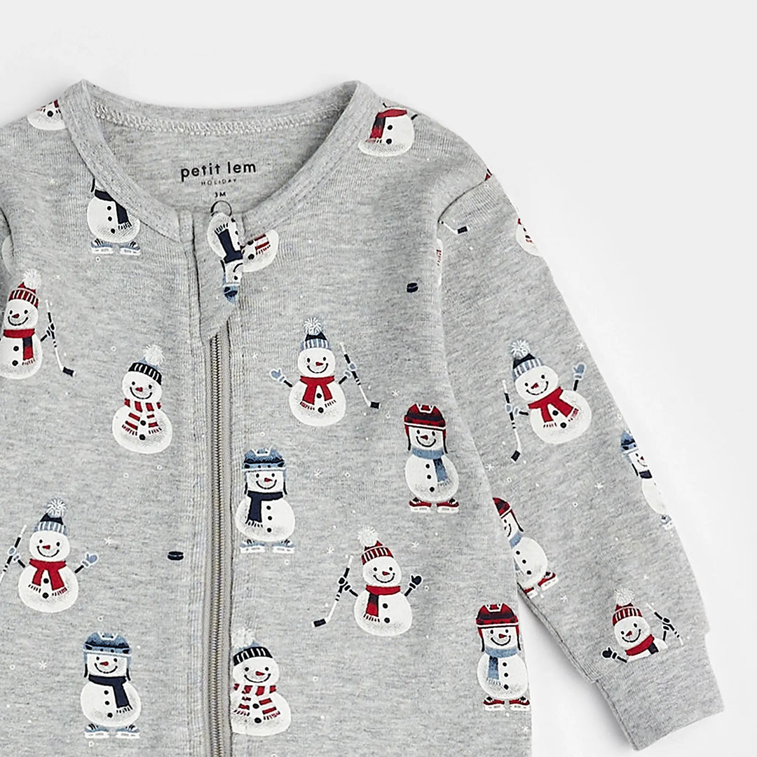 Pyjama une pièce Hockey Snowman  3 mois