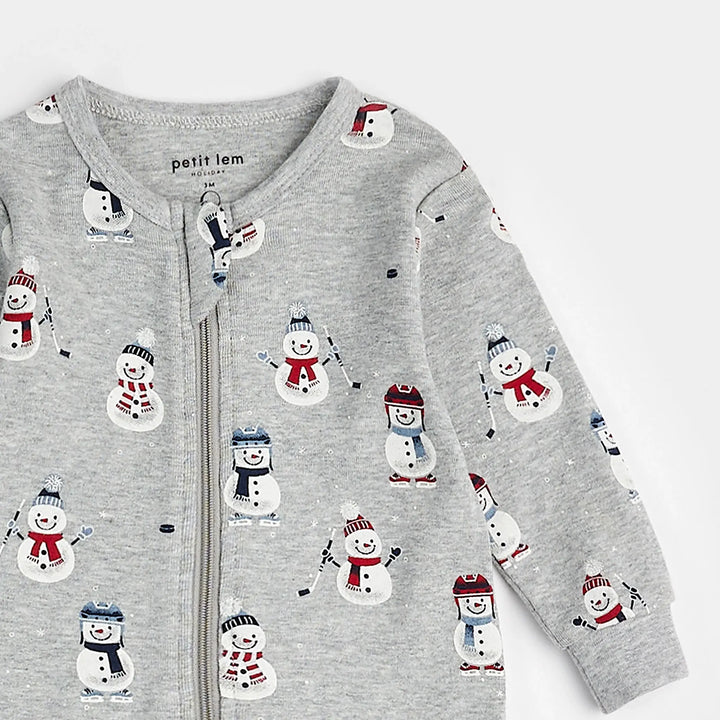 Pyjama une pièce Hockey Snowman  3 mois