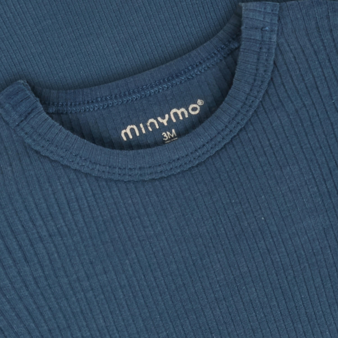 Cache-couche à manches longues en tricot côtelé - Midnight Navy