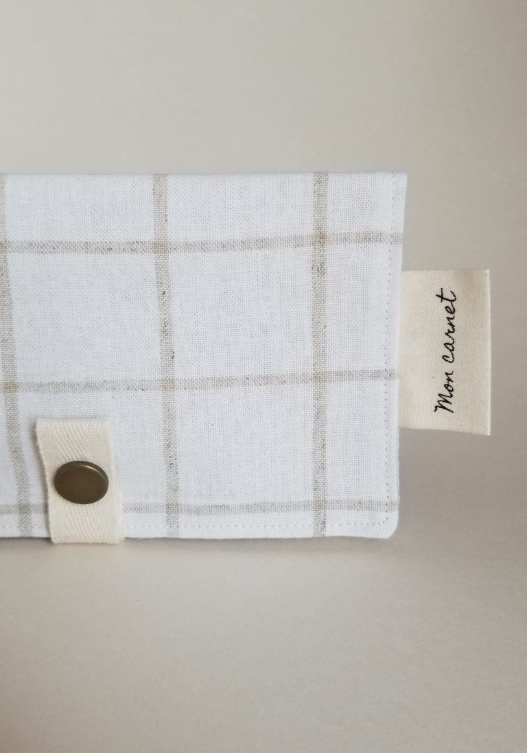 Protège carnet Cream square