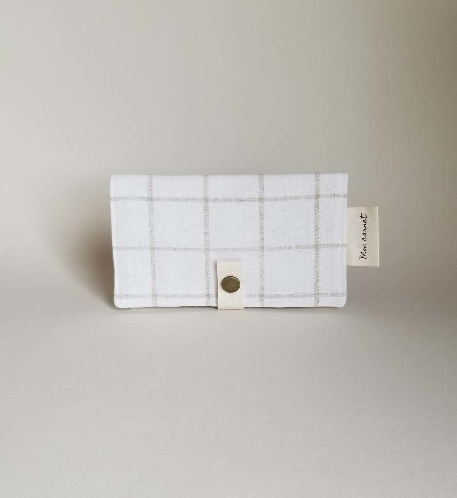 Protège carnet Cream square