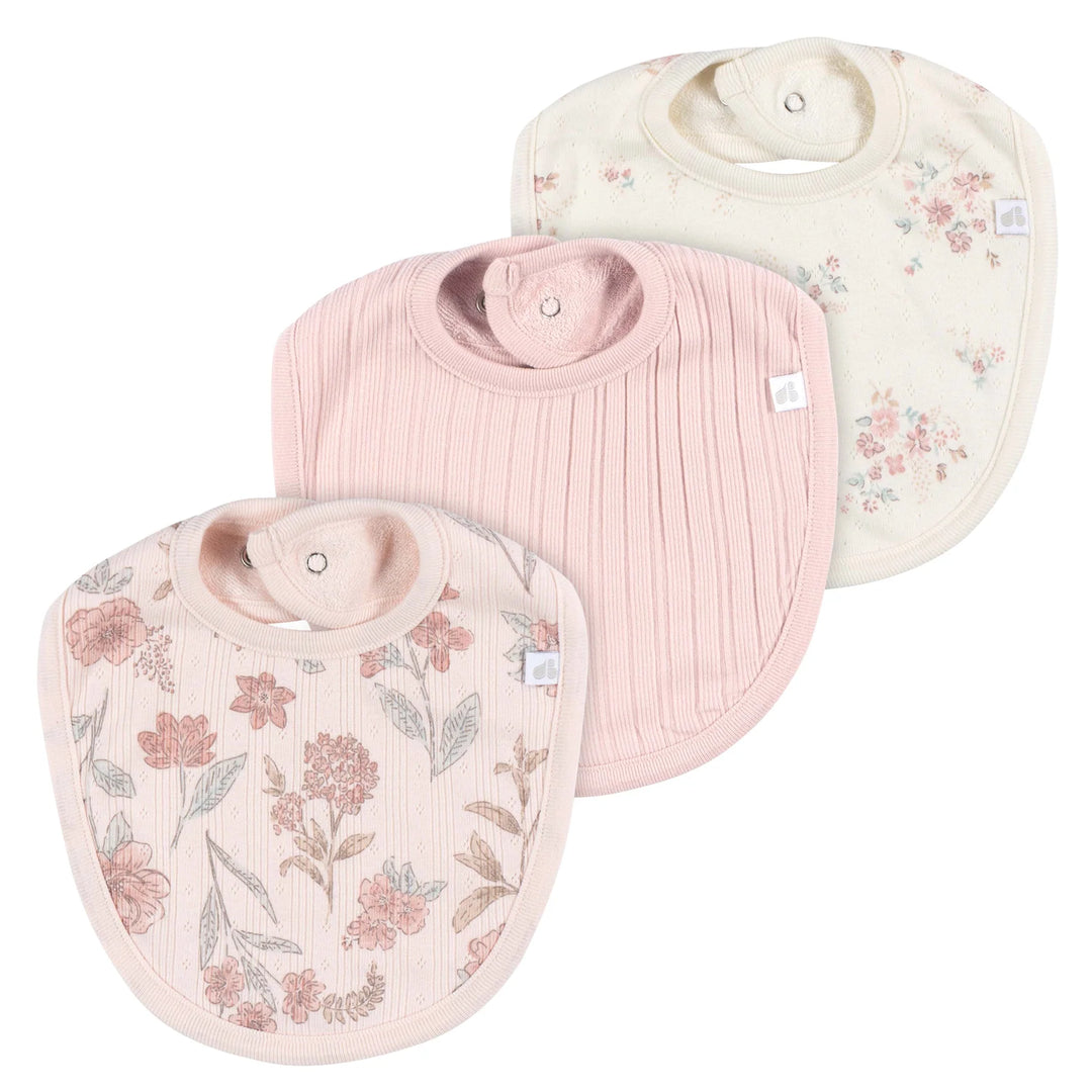 Ensemble de 3 bavoirs - Rose