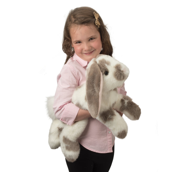 Peluche - Ramsey le lapin gris tacheté