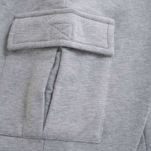 Pantalon en molleton avec poches cargo Gris pâle