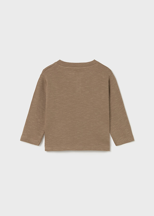 Chandail à manches longues en tricot Caramel