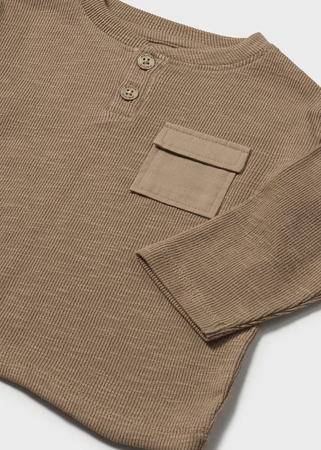 Chandail à manches longues en tricot Caramel