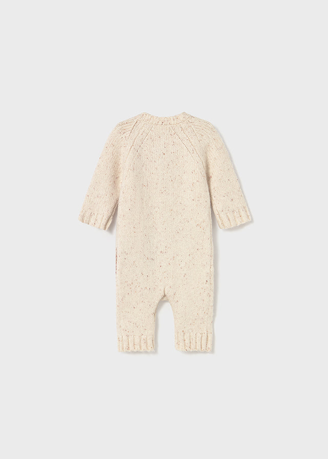 Romper à manches longues avec escargot en tricot