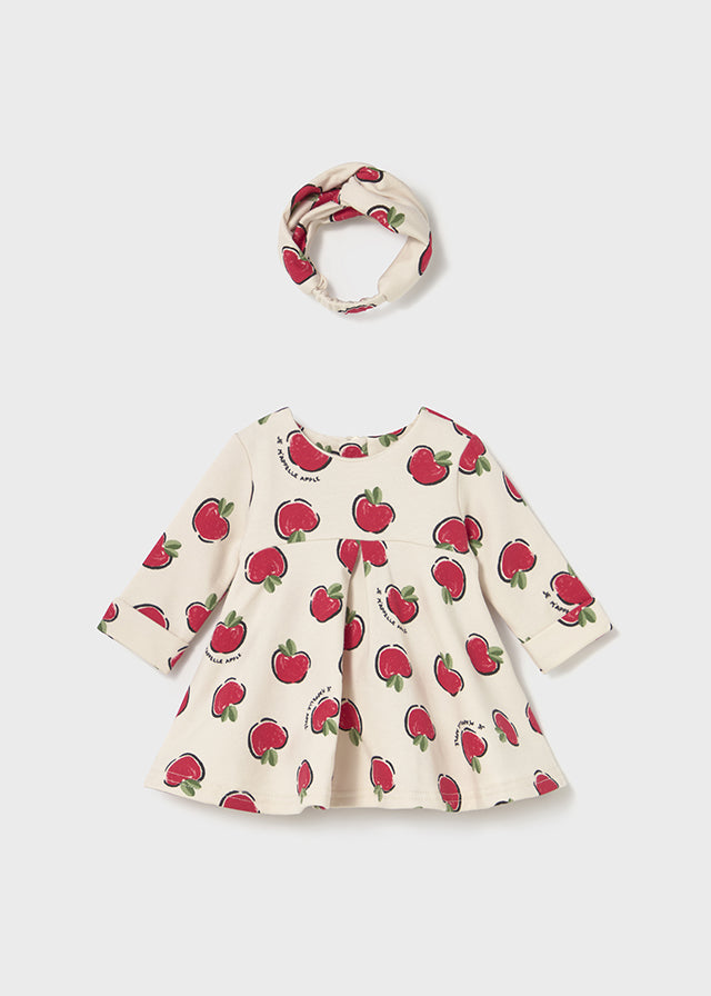 Robe imprimée avec serre-tête - Pommes