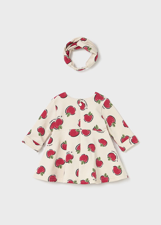 Robe imprimée avec serre-tête - Pommes