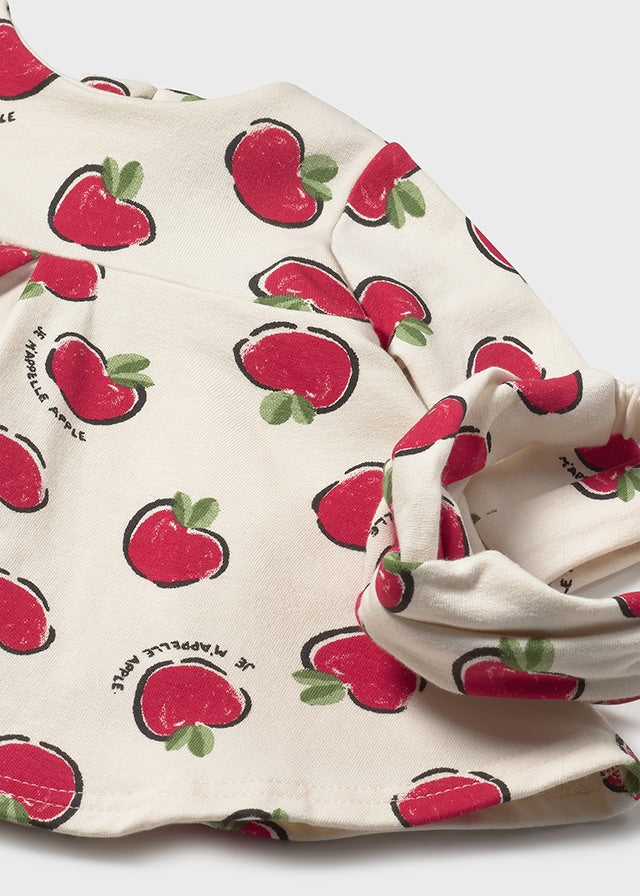 Robe imprimée avec serre-tête - Pommes