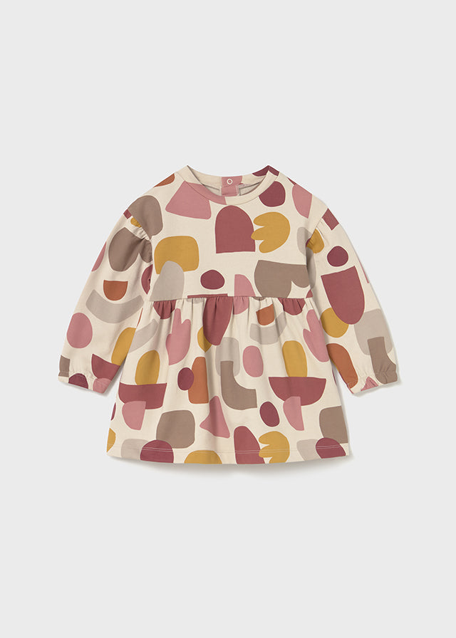 Robe en molleton à imprimé coloré