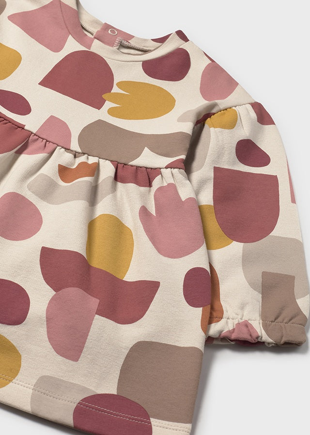 Robe en molleton à imprimé coloré