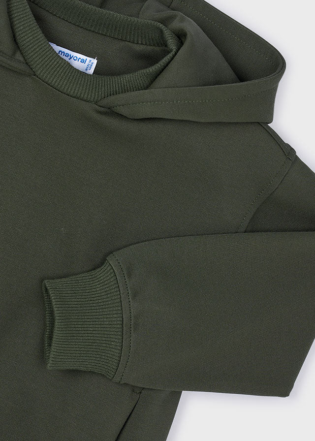 Sweat à capuchon Olive