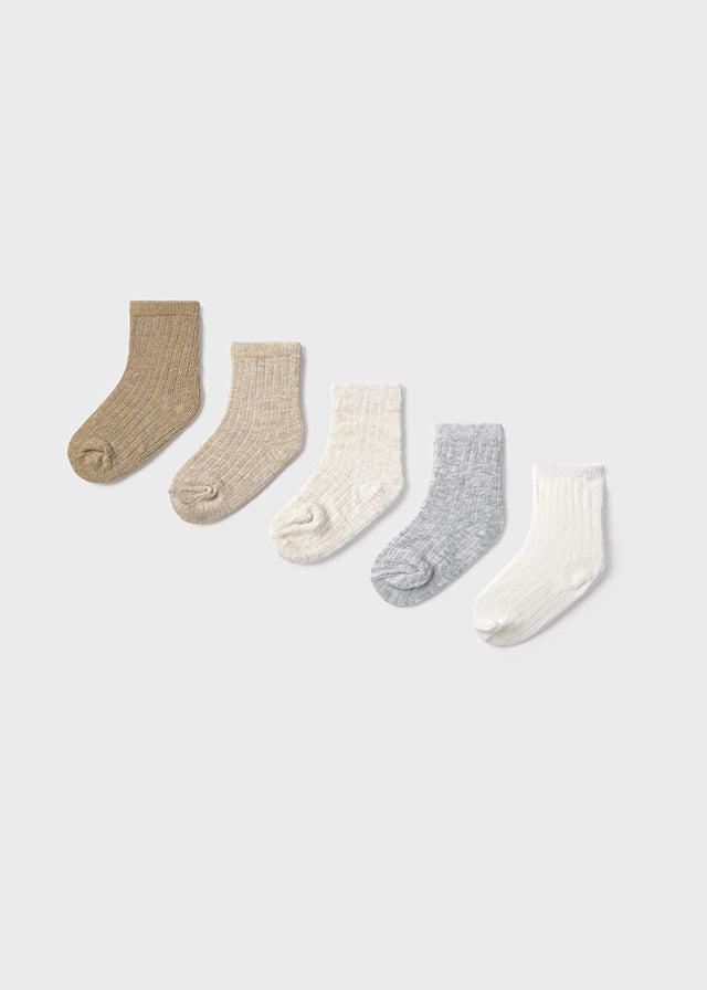 Paquet de 6 paires de chaussettes - Couleurs neutres