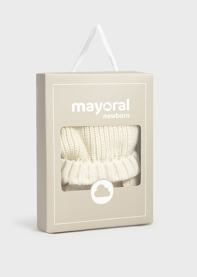 Ensemble tuque et mitaines en tricot - Céramique