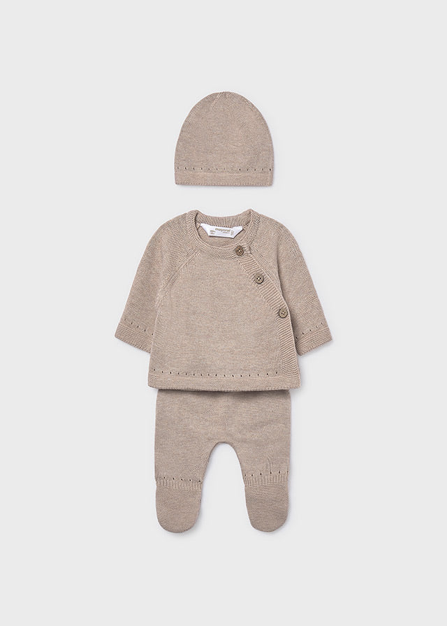Coffret cadeau - Ensemble 3 pièces en tricot Dune
