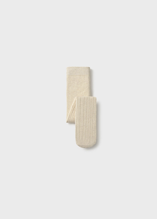 Collants côtelés - Sable