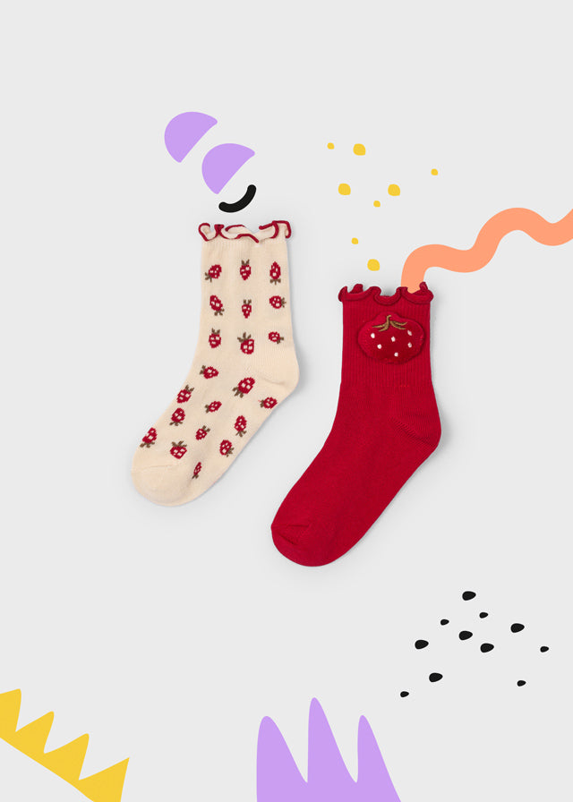 Duo de chaussettes - Fraises