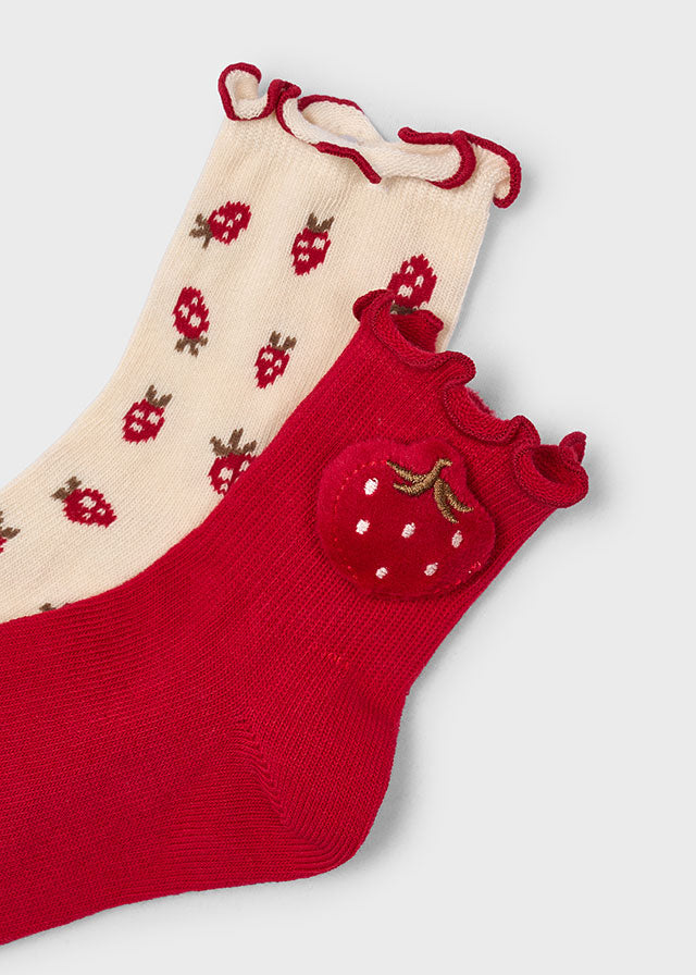 Duo de chaussettes - Fraises