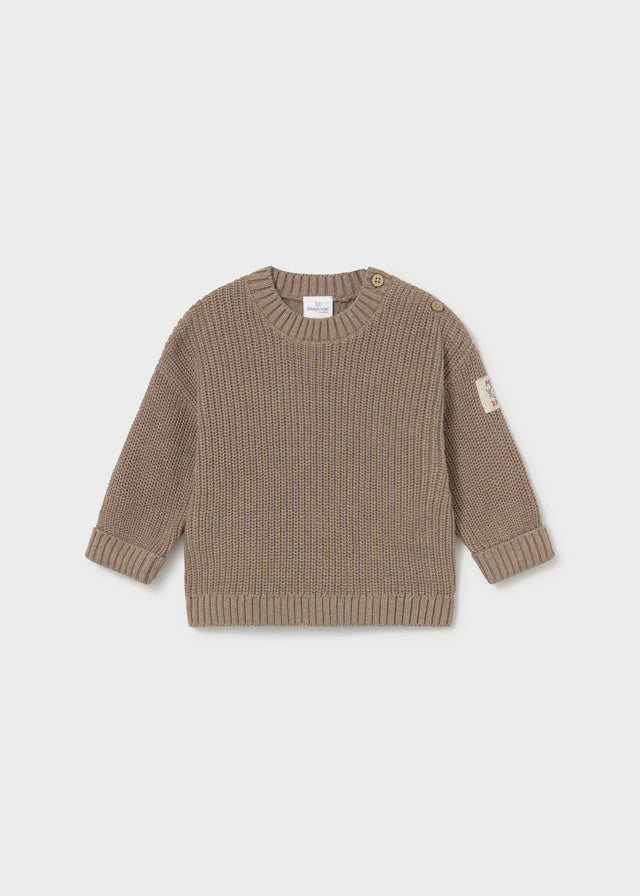 Chandail en tricot taupe