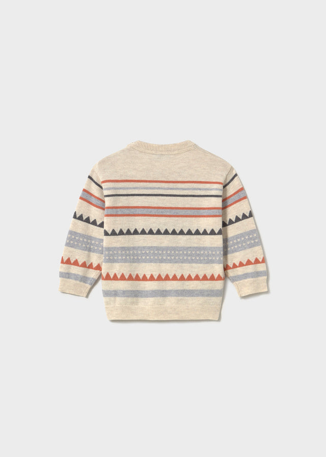 Chandail en tricot ligné