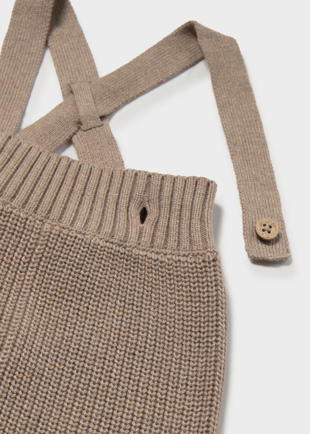 Pantalon à bretelles en tricot