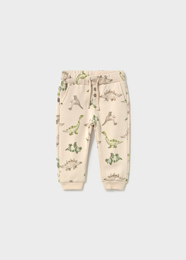 Pantalon en molleton à imprimé de dinosaures