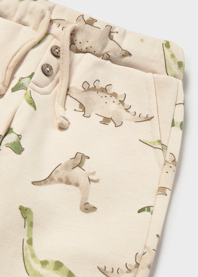 Pantalon en molleton à imprimé de dinosaures