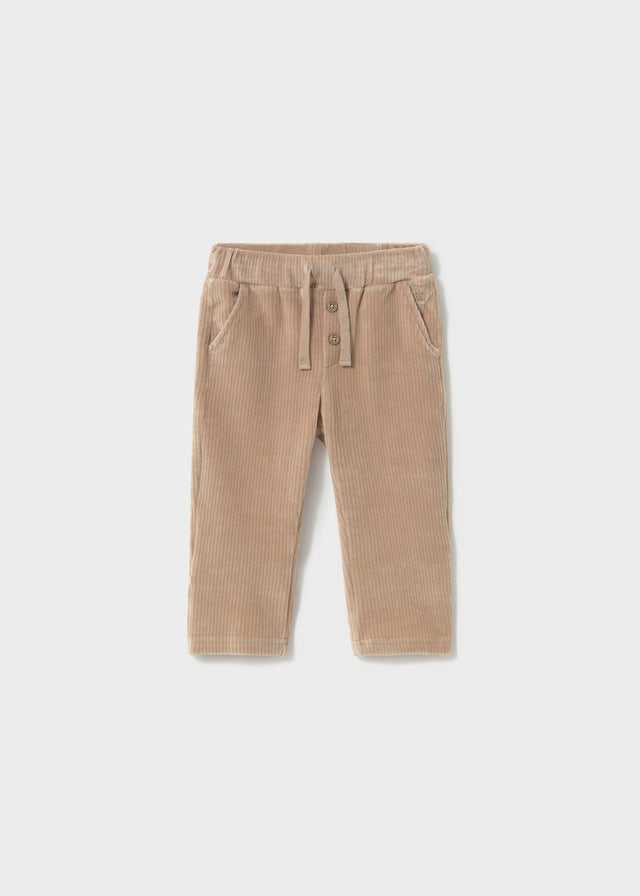 Pantalon en velours côtelé - Noisette