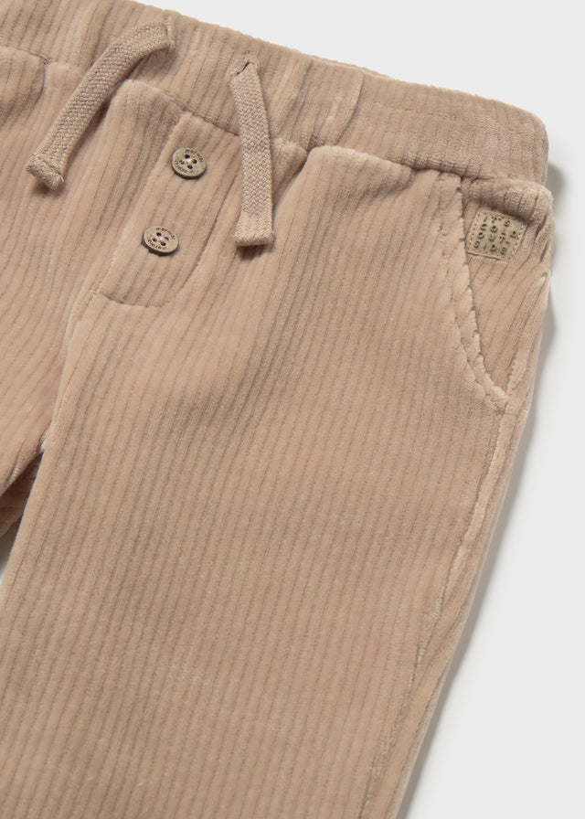 Pantalon en velours côtelé - Noisette
