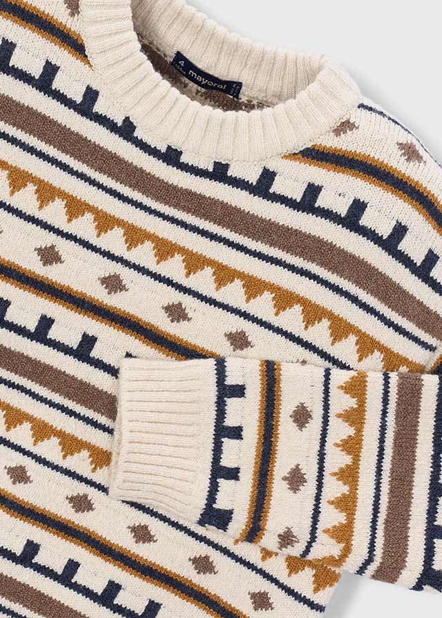 Chandail en tricot à motifs jacquard