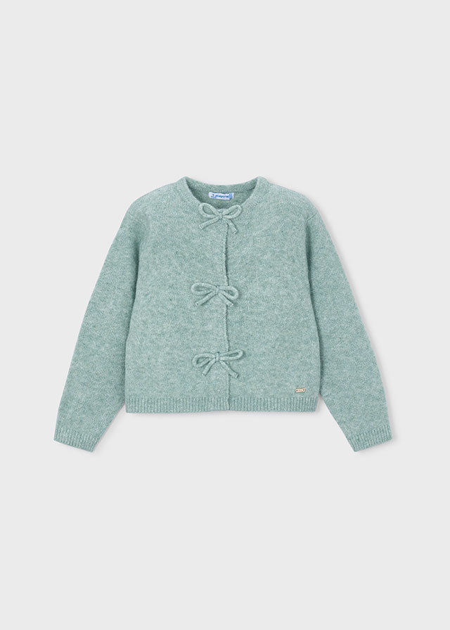 Cardigan avec bouclette - Bleu clair